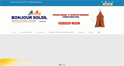 Desktop Screenshot of bonjoursoleil.org